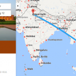 Bản đồ đường bay từ Hồ Chí Minh đi Delhi