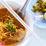 A-bowl-of-chicken-kow-soy-at-Kow-Soy-Siri-Soy-Chiang-Mai.-Image-by-Austin-Bush