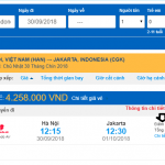 Giá vé máy bay đi Indonesia giá rẻ tháng 9/2018