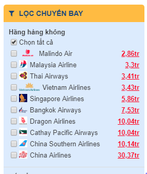 Giá vé từ hãng Malindoair đi Malaysia