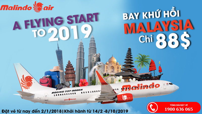 Khuyến mãi năm mới của Malindo Air