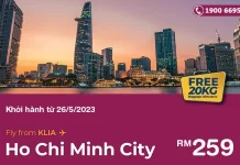 Malindo Air ưu đãi chuyến bay giữa Hồ Chí Minh và Kuala Lumpur